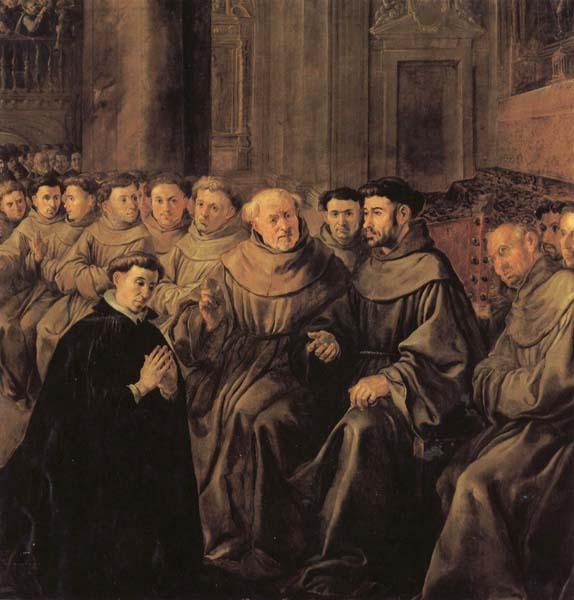 Francisco de herrera the elder St.Bonaventure Receiving the Habit of St.Francis Sweden oil painting art